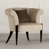 Eleganter Sessel in Beige Stoffbezug - Gatron