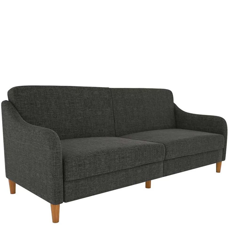 3er Bettsofa in Grau Stoffbezug - Tabara