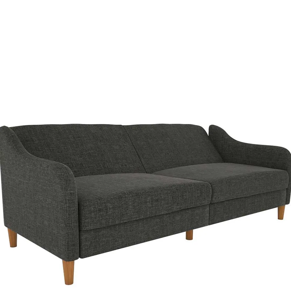 3er Bettsofa in Grau Stoffbezug - Tabara