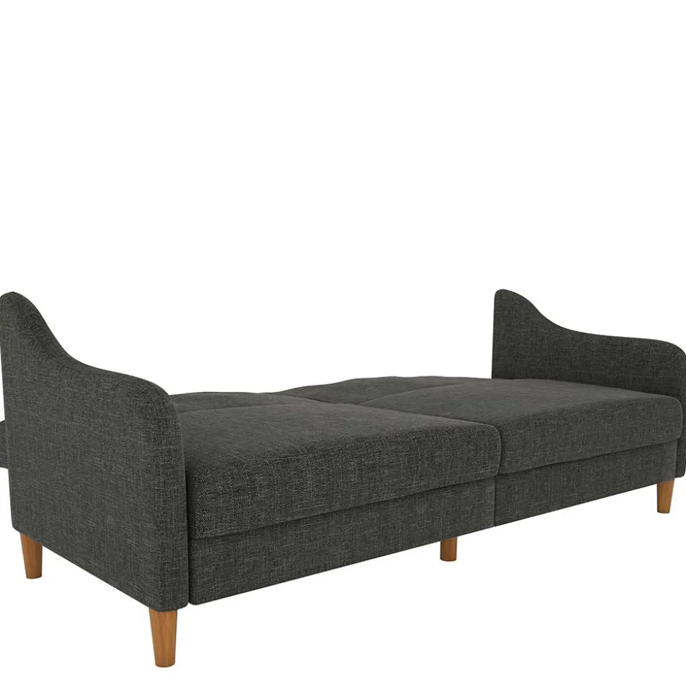 3er Bettsofa in Grau Stoffbezug - Tabara