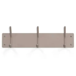 3er Hakenleiste Garderobe in Taupe - Zella