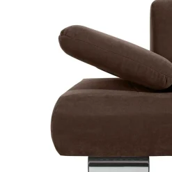 2er Sofa in Braun Veloursbezug - Delnoto
