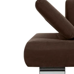 2er Sofa in Braun Veloursbezug - Delnoto