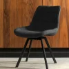 Esstisch Drehstuhl aus Boucle Stoff - Seymour (2er Set)