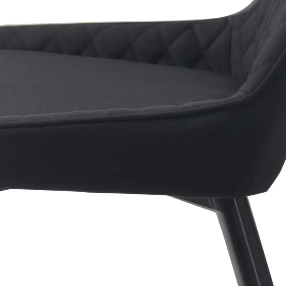 Esstisch mit X-Beinen plus 4 Stühle - Lamon (fünfteilig)