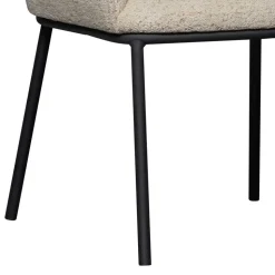 Esstisch Sessel in Beigegrau Boucle - Ayfina