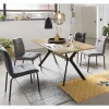 Esstischgruppe mit 4 Polsterstühlen - Yucata (fünfteilig)