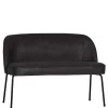 Esstischsofa aus Recyclingleder und Metall - Marietta
