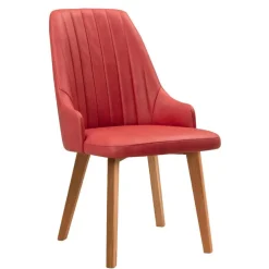Esstischstühle in Rot Microfaser - Annipurk (2er Set)