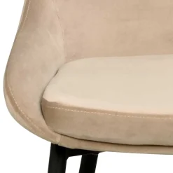 Esszimmer Samtstuhl in Beige - Vartinique (2er Set)