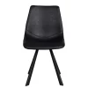 Esszimmer Schalenstuhl in Schwarz Merlin Kunstleder (2er Set)