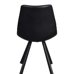 Esszimmer Schalenstuhl in Schwarz Merlin Kunstleder (2er Set)