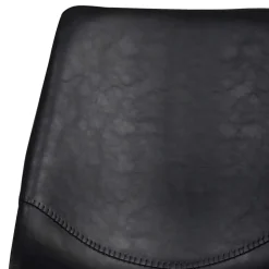Esszimmer Schalenstuhl in Schwarz Merlin Kunstleder (2er Set)