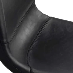 Esszimmer Schalenstuhl in Schwarz Merlin Kunstleder (2er Set)