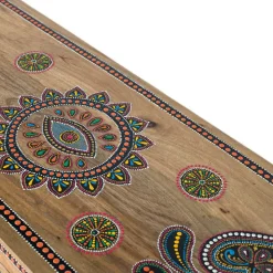 Ethno Style TV Kommode mit farbenfrohen Ornamenten - Azua