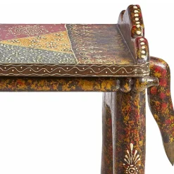 Ethnostyle Hocker in Pferde Optik - Adrian