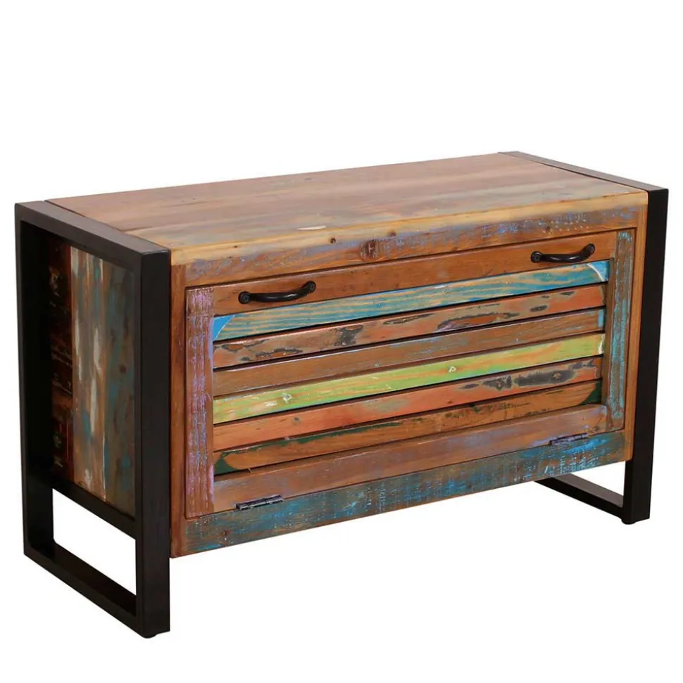 Farbenfrohe Flureinrichtung im Shabby Chic - Vosbadus (vierteilig)