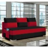Federkern Sofabett in Schwarz und Rot - Nusret