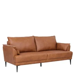 Federkern Wohnzimmersofa aus Echtleder - Zierra