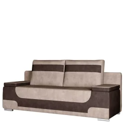 Federkern-Funktionssofa in Beige und Braun - Vallarta