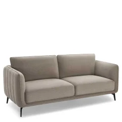 Federkernsofa in Beige Stoffbezug - Ordinia