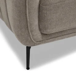 Federkernsofa in Beige Stoffbezug - Ordinia