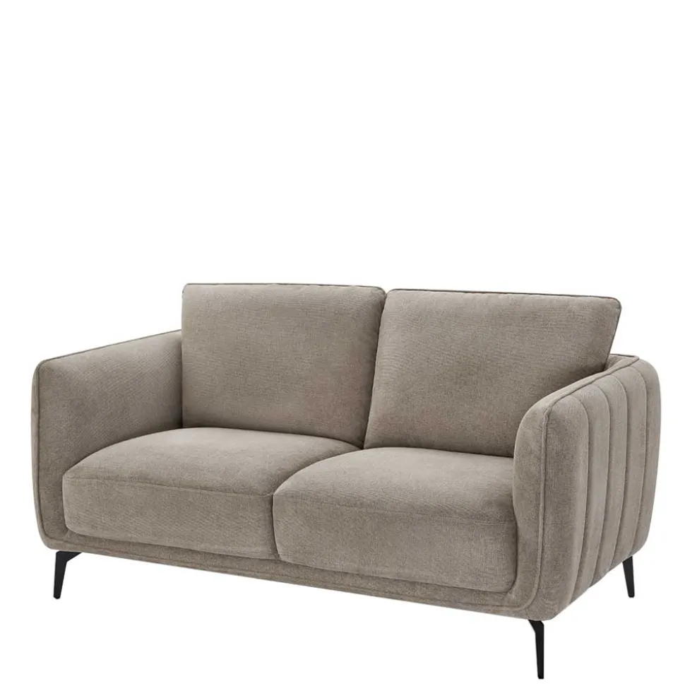 Federkernsofa in Beige Stoffbezug - Ordinia
