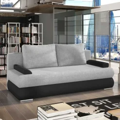 Federkernsofa mit 200x140 cm Bettfunktion - Anguilla