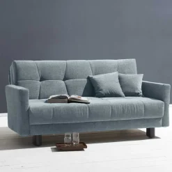 Flachgewebe Bettcouch in Hellblau - Zitizen