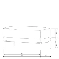 Flexible Couch aus Modulen in Braun - Ravonia (fünfteilig)