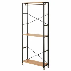 Flur Regal Garderobe mit zwei Kleiderstangen - Vilettra