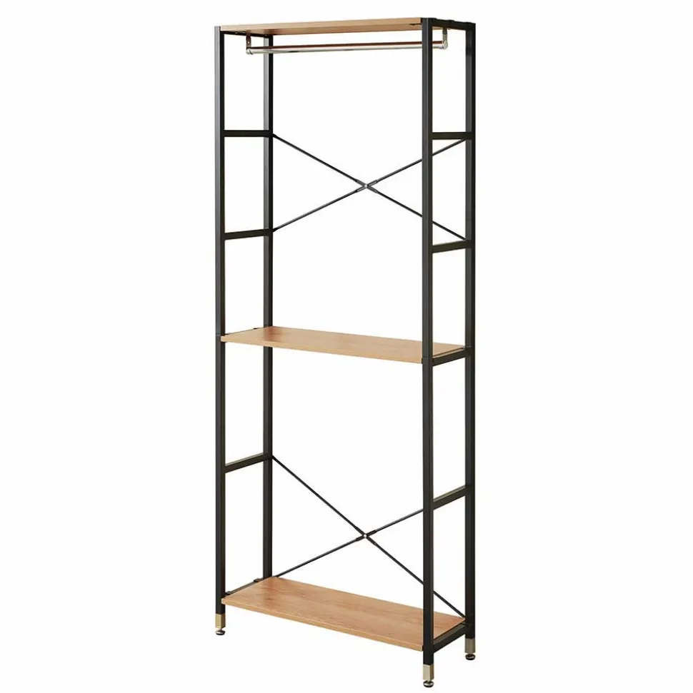 Flur Regal Garderobe mit zwei Kleiderstangen - Vilettra
