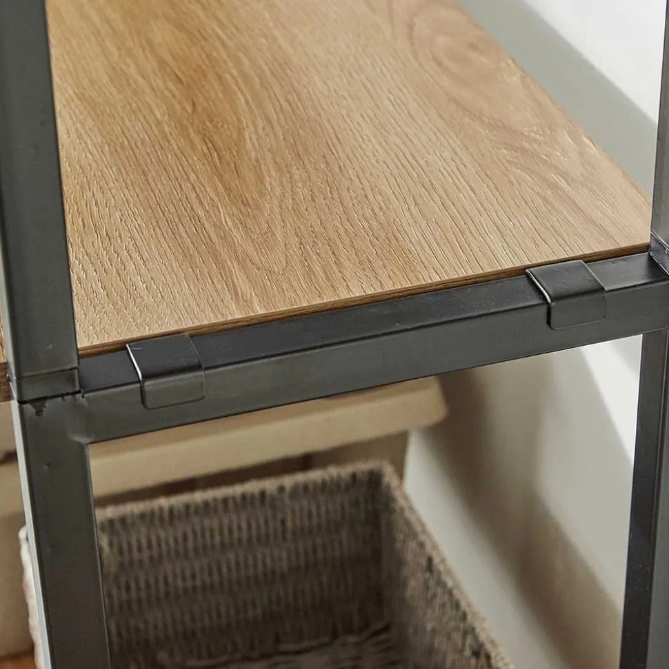 Flur Regal Garderobe mit zwei Kleiderstangen - Vilettra