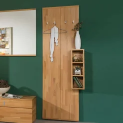 Flurgarderobe Wislama aus Kernbuche Massivholz (zweiteilig)