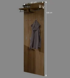 Flurgarderobe Wislama aus Kernbuche Massivholz (zweiteilig)