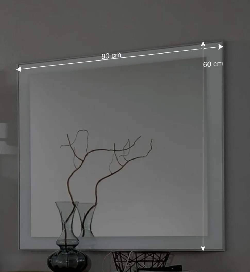 Flurgarderobenset Wynoca in Weiß Glas beschichtet (fünfteilig)