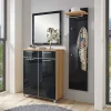 Flurmöbel Set Lalaika in Anthrazit Glas beschichtet (dreiteilig)