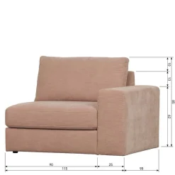 Fünf Couchelemente - modulare Wohnlandschaft - Iliana