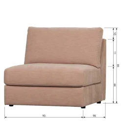 Fünf Couchelemente - modulare Wohnlandschaft - Iliana