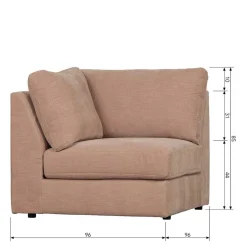 Fünf Couchelemente - modulare Wohnlandschaft - Iliana
