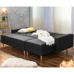 Funktionsecke mit Hocker Set - Cunicci (zweiteilig)
