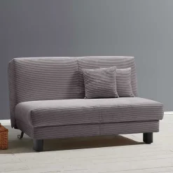 Funktionssofa in Grau aus Cord - Naim