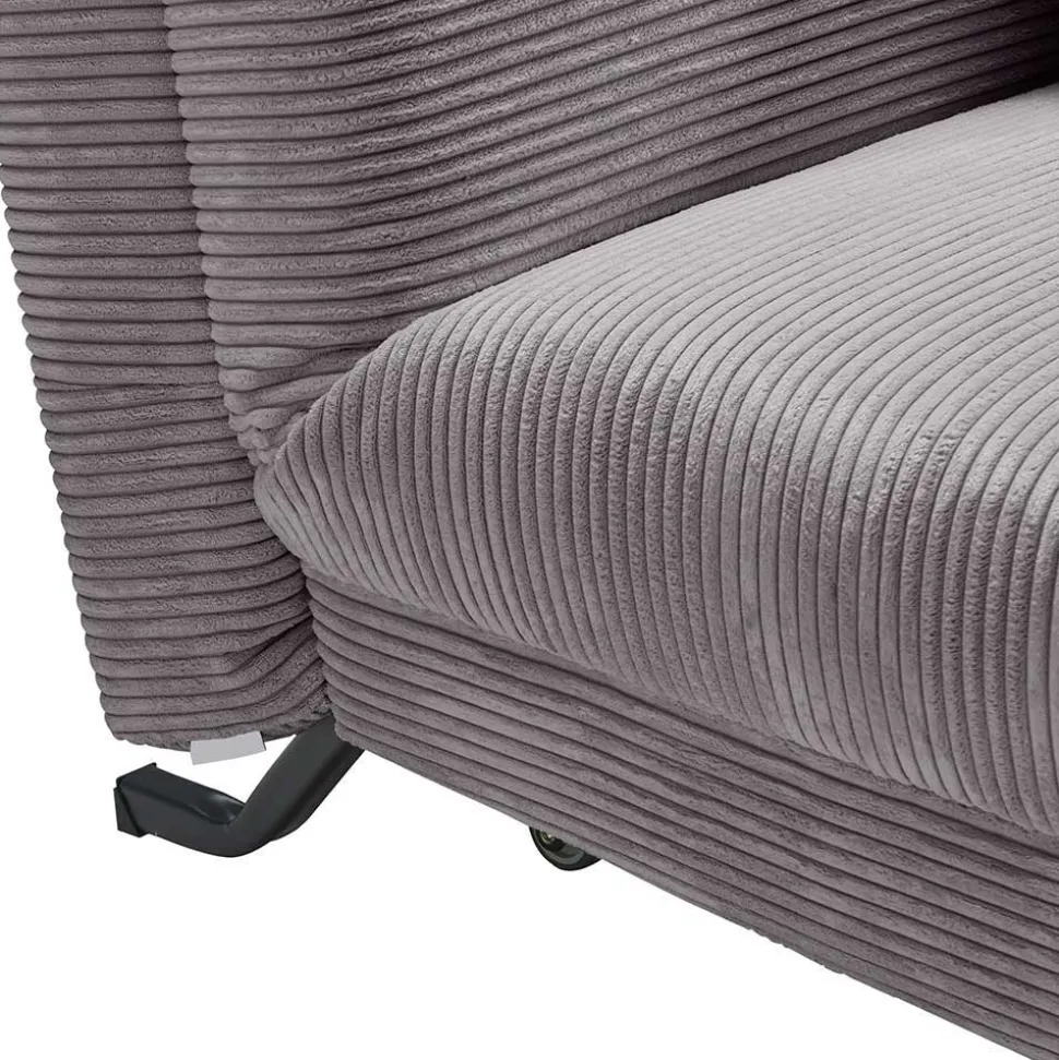 Funktionssofa in Grau aus Cord - Naim