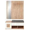 Garderobe & Dielenbank Set - Cluster (zweiteilig)