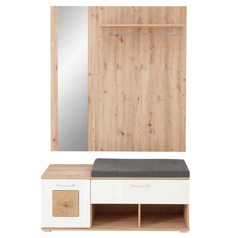 Garderobe & Dielenbank Set - Cluster (zweiteilig)