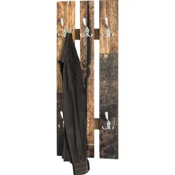 Garderobe in Holzoptik Antik & Silber - Maggio