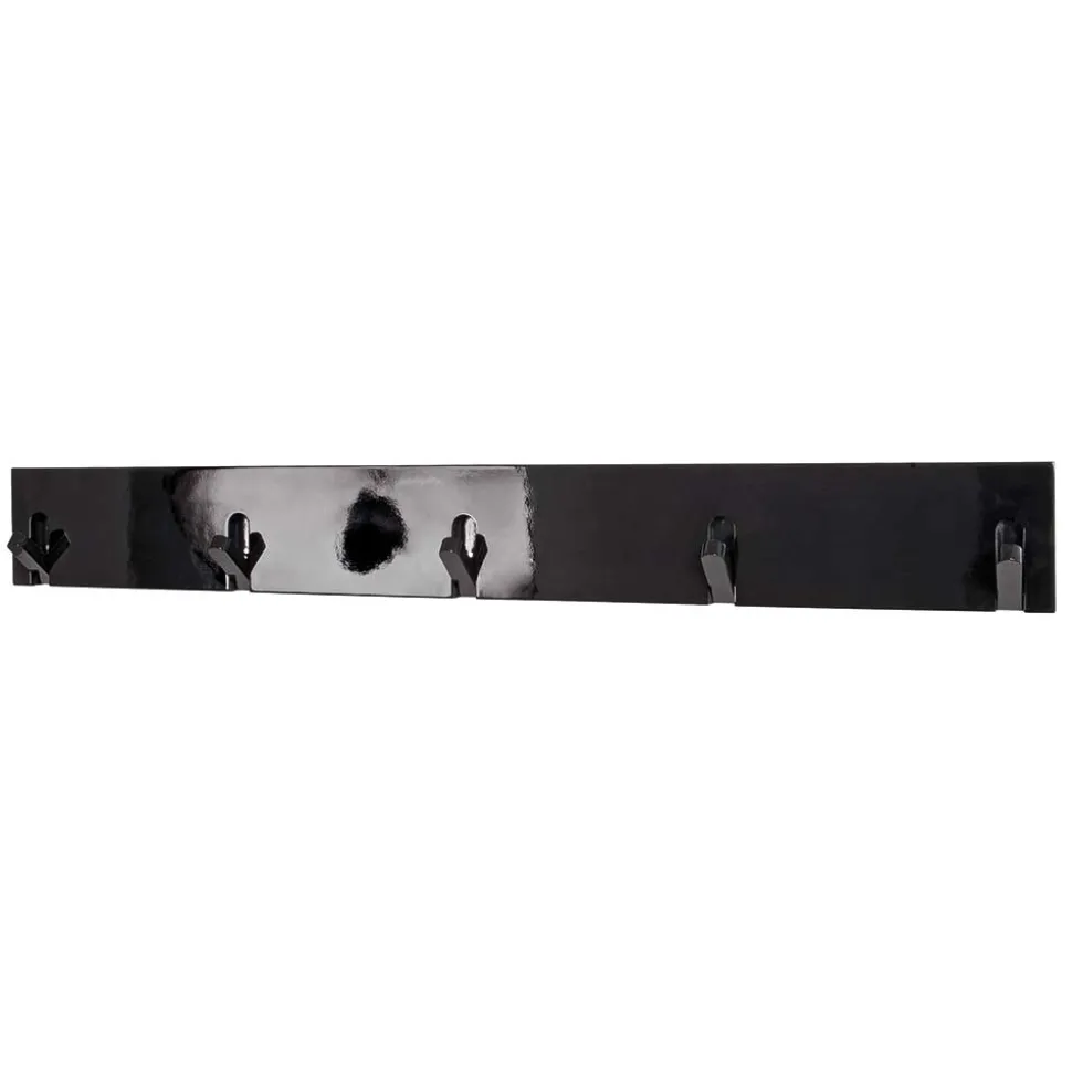 Garderobe Monateo in Schwarz Hochglanz