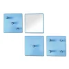 Garderobe Straits in Blau Hochglanz (vierteilig)