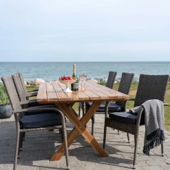 Garten Altholztisch Teak & Stühle - Bataia (siebenteilig)