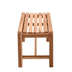 Gartenbank ohne Rückenlehne aus Teak Massivholz - Klahuma